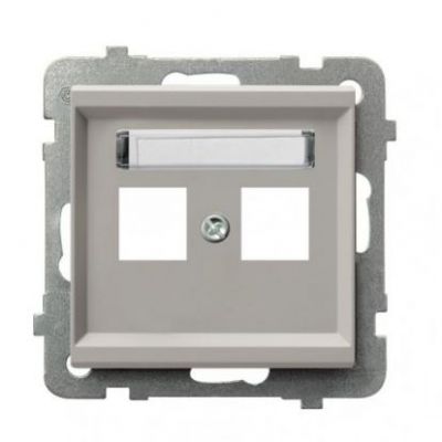 SONATA Obudowa gniazda podwójnego typu Keystone kolor kaszmir OSPEL (GPK-2R/p/82)
